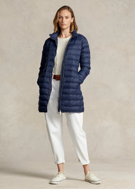 flyverflåde Kvinder Ralph Lauren pakbar quiltet taftfrakke Z426B3288