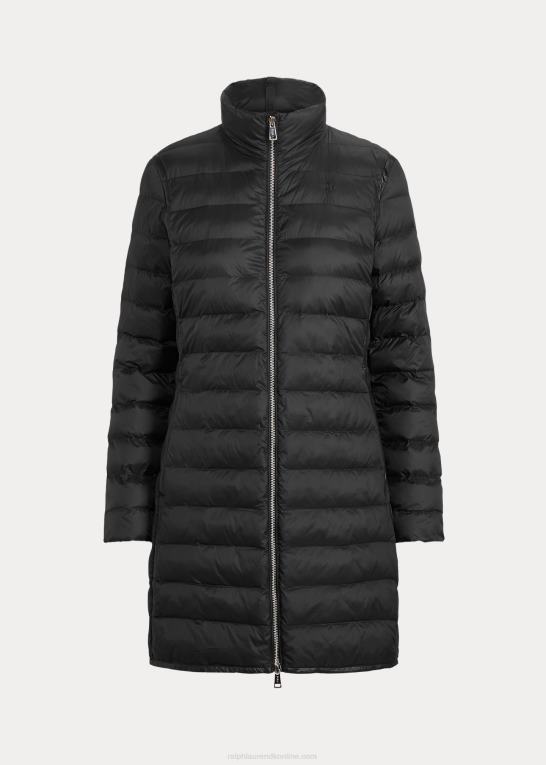 sort Kvinder Ralph Lauren pakbar quiltet taftfrakke Z426B3287
