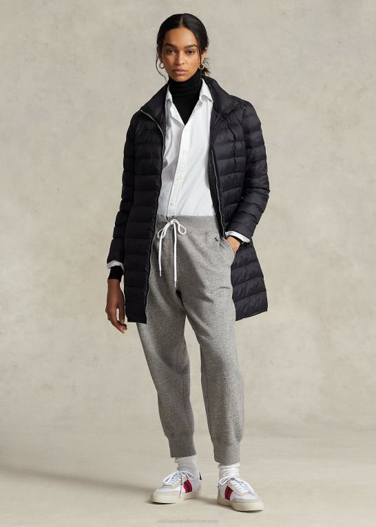 sort Kvinder Ralph Lauren pakbar quiltet taftfrakke Z426B3287