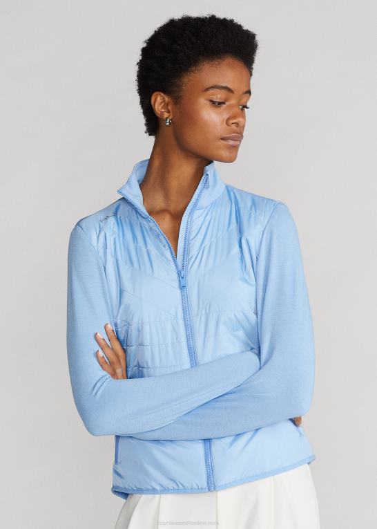 Kvinder Ralph Lauren quiltet hybrid jakke med lynlås Z426B9499