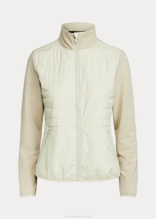 Kvinder Ralph Lauren quiltet hybrid jakke med lynlås Z426B9500