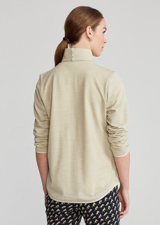 Kvinder Ralph Lauren quiltet hybrid jakke med lynlås Z426B9500