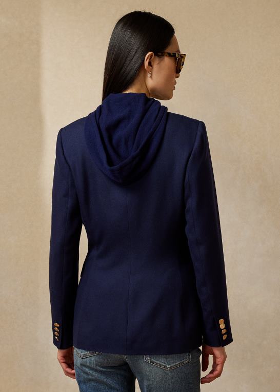flåde Kvinder Ralph Lauren camden kashmir jakke Z426B3457