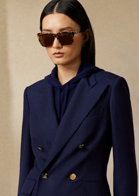 flåde Kvinder Ralph Lauren camden kashmir jakke Z426B3457