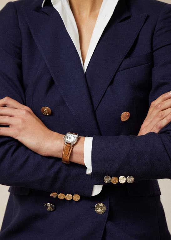 flåde Kvinder Ralph Lauren camden uld crepe jakke Z426B3460