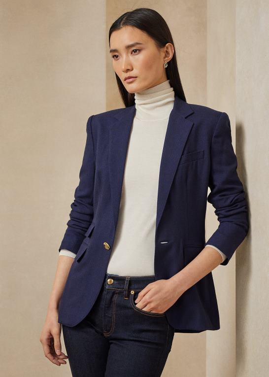 flåde Kvinder Ralph Lauren parker stretch uldjakke Z426B3442