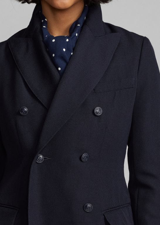 flåde Kvinder Ralph Lauren uld serge jakke Z426B3674