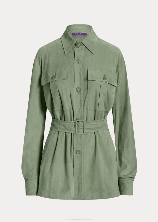 forårssalvie Kvinder Ralph Lauren isla lamme-ruskind skjortejakke Z426B9263