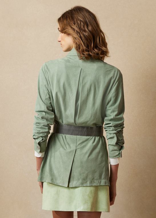 forårssalvie Kvinder Ralph Lauren isla lamme-ruskind skjortejakke Z426B9263