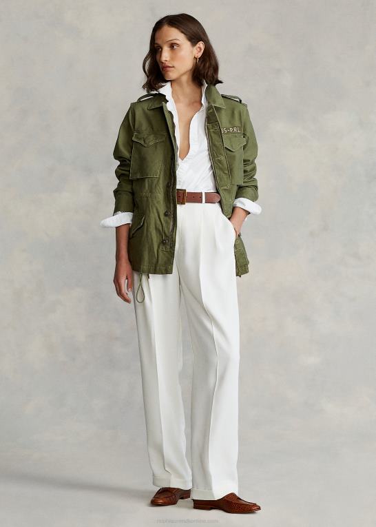 havesti Kvinder Ralph Lauren overskydende knust twill jakke Z426B3284