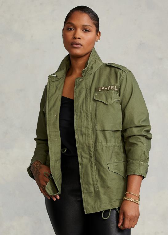 havesti Kvinder Ralph Lauren overskydende knust twill jakke Z426B3284