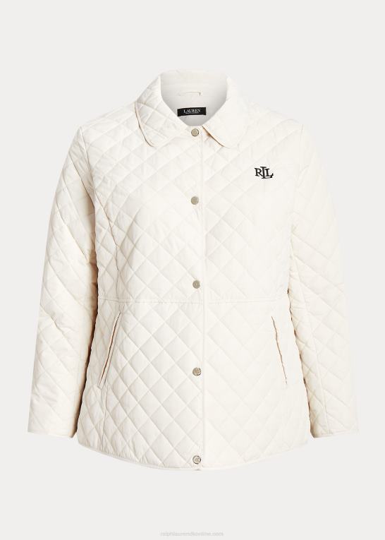 hvid Kvinder Ralph Lauren diamant-quiltet jakke Z426B4705