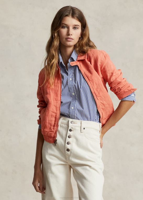 ildsten Kvinder Ralph Lauren linned vindjakke Z426B2934