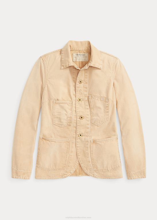 kaki Kvinder Ralph Lauren bomuldslærredsjakke Z426B3642