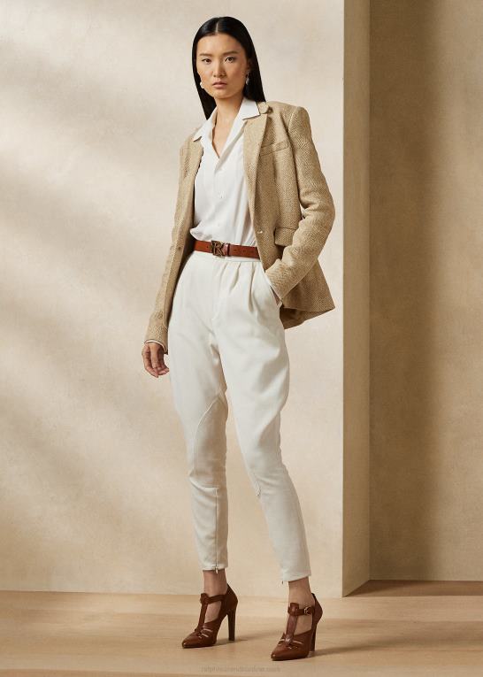 kamel/tan Kvinder Ralph Lauren kayli sildebens-tweedjakke Z426B3538