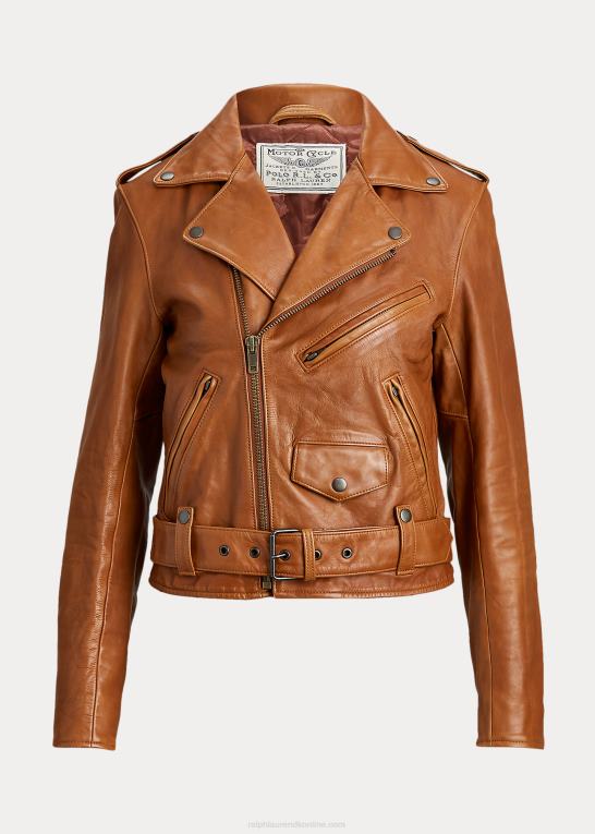kanel Kvinder Ralph Lauren fåreskind moto jakke Z426B9260