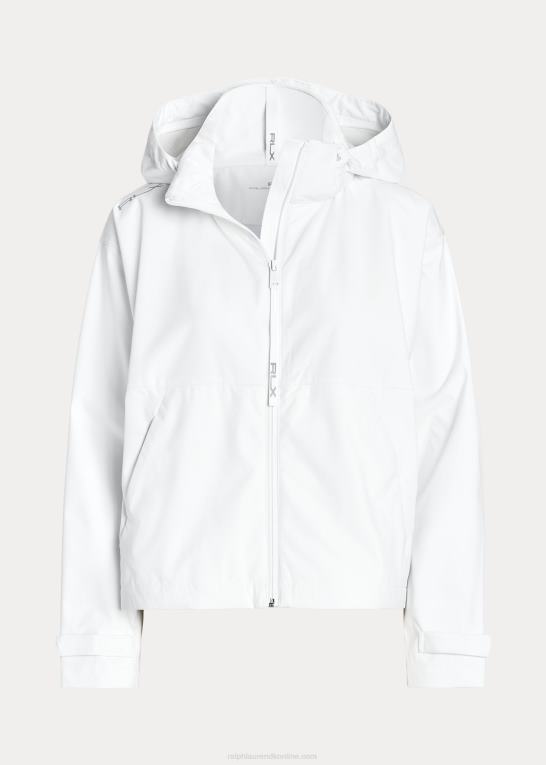 keramisk hvid Kvinder Ralph Lauren vandafvisende hættejakke Z426B9406
