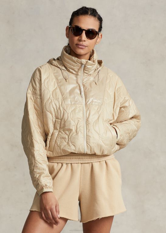 klitbrun Kvinder Ralph Lauren ripstop pakbar jakke Z426B3110