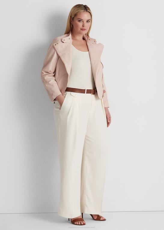 lyserød Kvinder Ralph Lauren lammeskind moto jakke Z426B4602