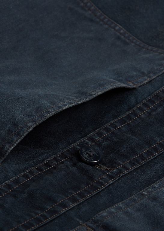 mørk indigo Kvinder Ralph Lauren cropped bomuld-hør jakke Z426B3675