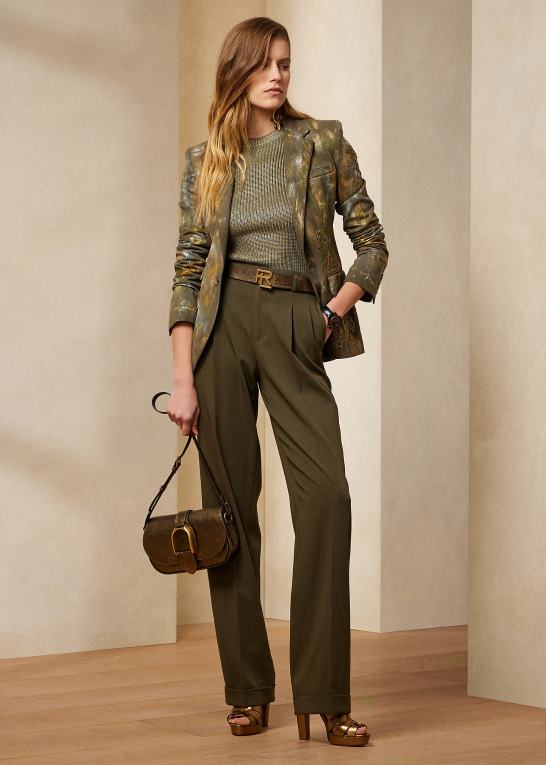 olivenmalerisk nomad Kvinder Ralph Lauren calan painterly denimjakke Z426B9304