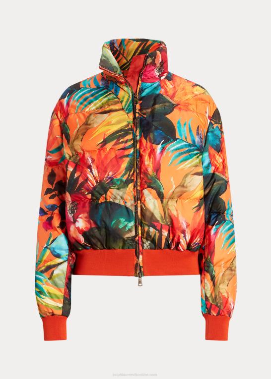 orange multi Kvinder Ralph Lauren bomberjakke med dun fra thelma Z426B9287