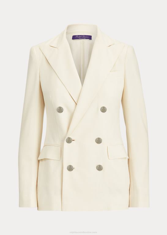 pergament creme Kvinder Ralph Lauren camden kashmir jakke Z426B3455