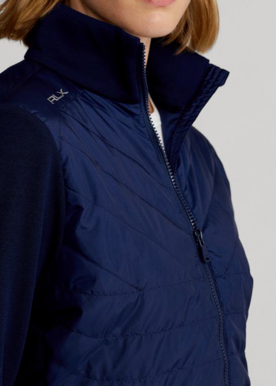 raffineret flåde Kvinder Ralph Lauren hybrid jakke med fuld lynlås Z426B3753