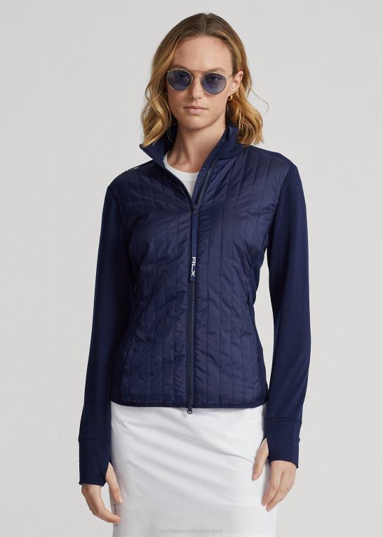 raffineret flåde Kvinder Ralph Lauren hybrid ydeevne jakke med fuld lynlås Z426B3729