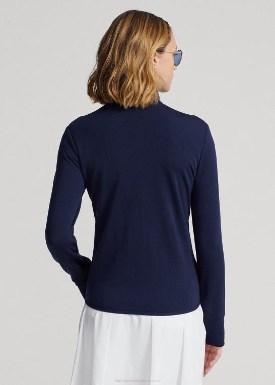 raffineret flåde Kvinder Ralph Lauren hybrid ydeevne jakke med fuld lynlås Z426B3729