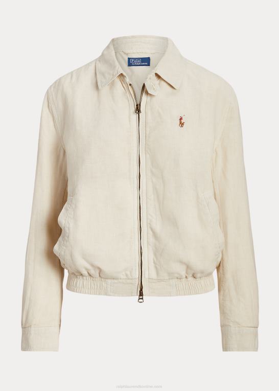 skal Kvinder Ralph Lauren linned vindjakke Z426B2933