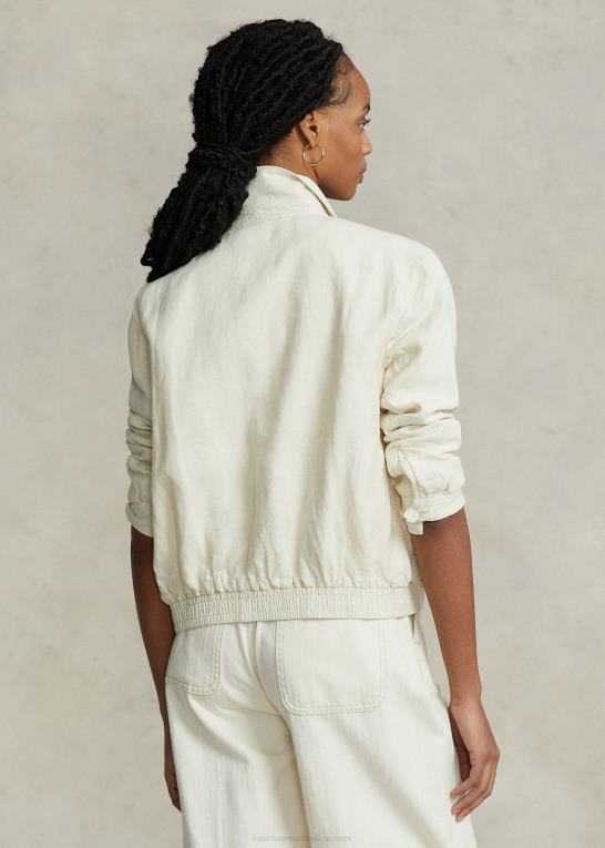 skal Kvinder Ralph Lauren linned vindjakke Z426B2933