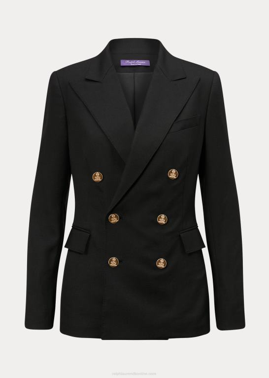 sort Kvinder Ralph Lauren camden kashmir jakke Z426B3453