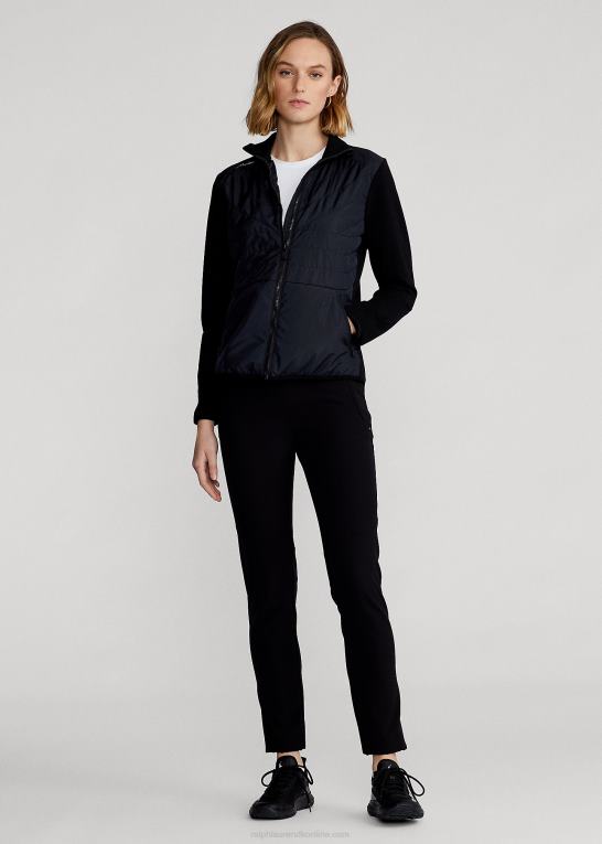 sort Kvinder Ralph Lauren hybrid jakke med fuld lynlås Z426B3754