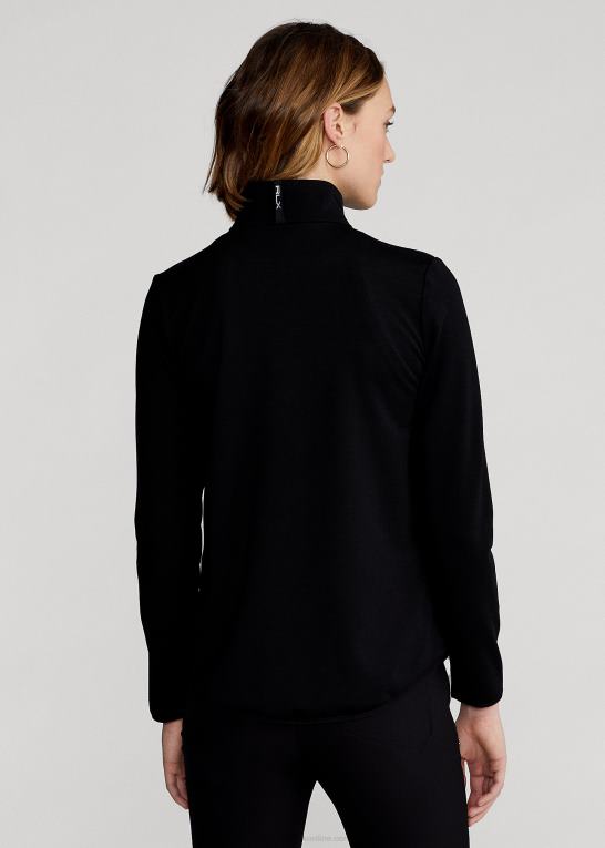 sort Kvinder Ralph Lauren hybrid jakke med fuld lynlås Z426B3754