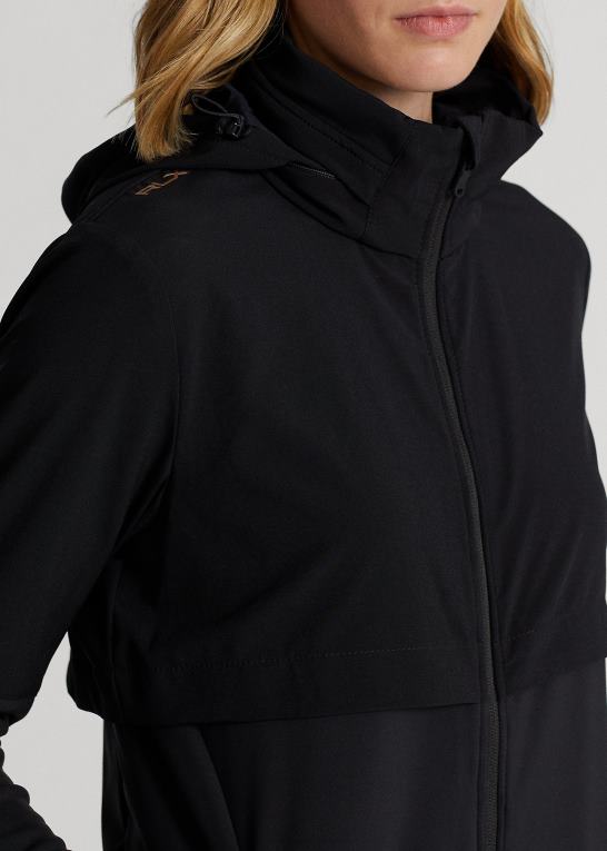 sort Kvinder Ralph Lauren hybrid jakke med hætte Z426B3742