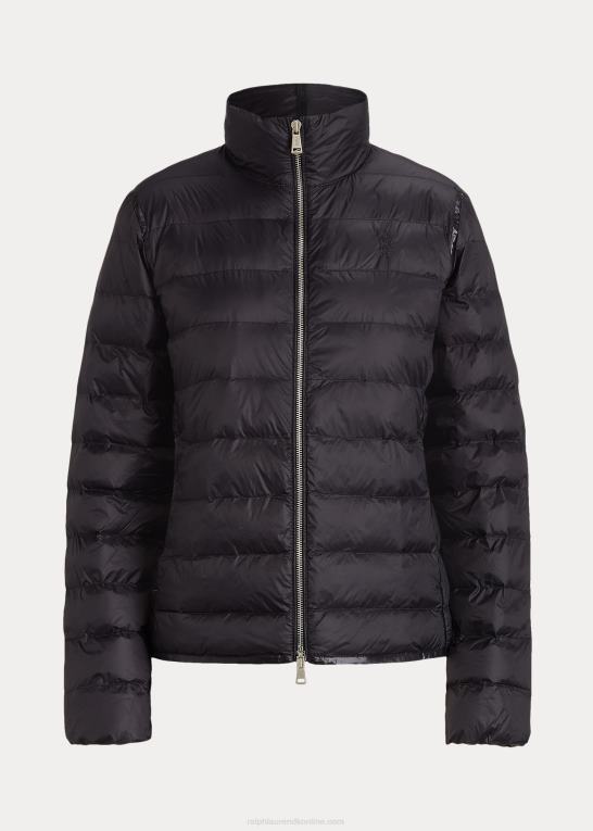 sort Kvinder Ralph Lauren pakbar quiltet jakke Z426B3286