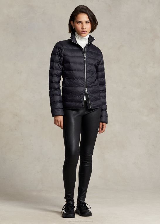 sort Kvinder Ralph Lauren pakbar quiltet jakke Z426B3286
