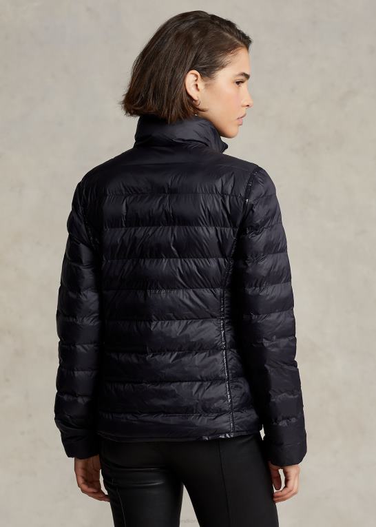 sort Kvinder Ralph Lauren pakbar quiltet jakke Z426B3286