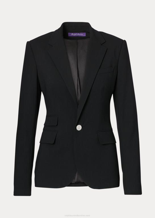 sort Kvinder Ralph Lauren parker stretch uldjakke Z426B3443