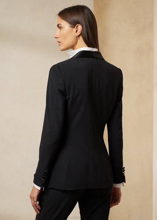 sort Kvinder Ralph Lauren sawyer uld smoking jakke Z426B3439
