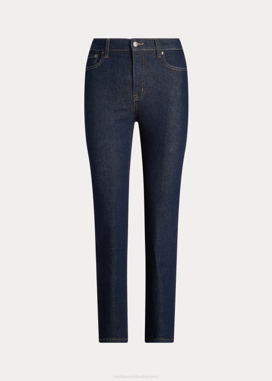 Kvinder Ralph Lauren højtaljede jeans med lige ankel Z426B4172