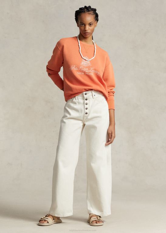 alsephina vask Kvinder Ralph Lauren cropped jean med brede ben Z426B3084