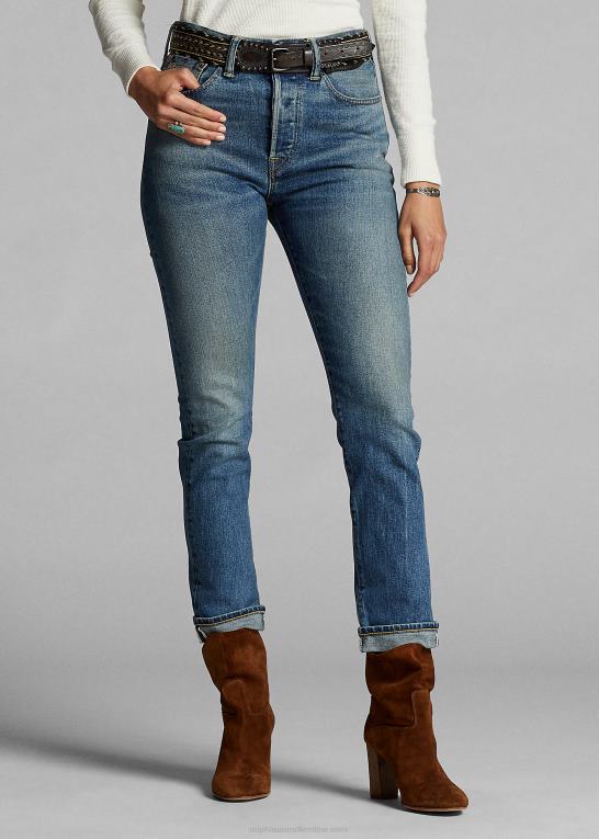 bailey vask Kvinder Ralph Lauren stretch vintage jeans med lige pasform Z426B9145