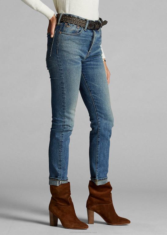 bailey vask Kvinder Ralph Lauren stretch vintage jeans med lige pasform Z426B9145