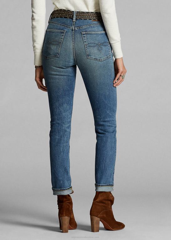 bailey vask Kvinder Ralph Lauren stretch vintage jeans med lige pasform Z426B9145