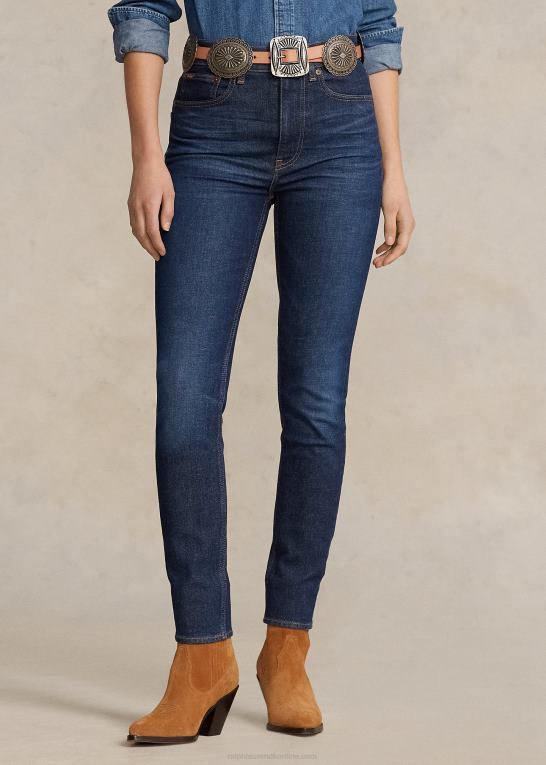 celebes vask Kvinder Ralph Lauren skinny jeans i høj talje Z426B3149