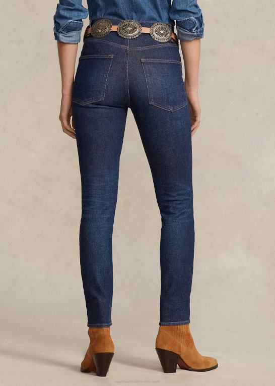 celebes vask Kvinder Ralph Lauren skinny jeans i høj talje Z426B3149