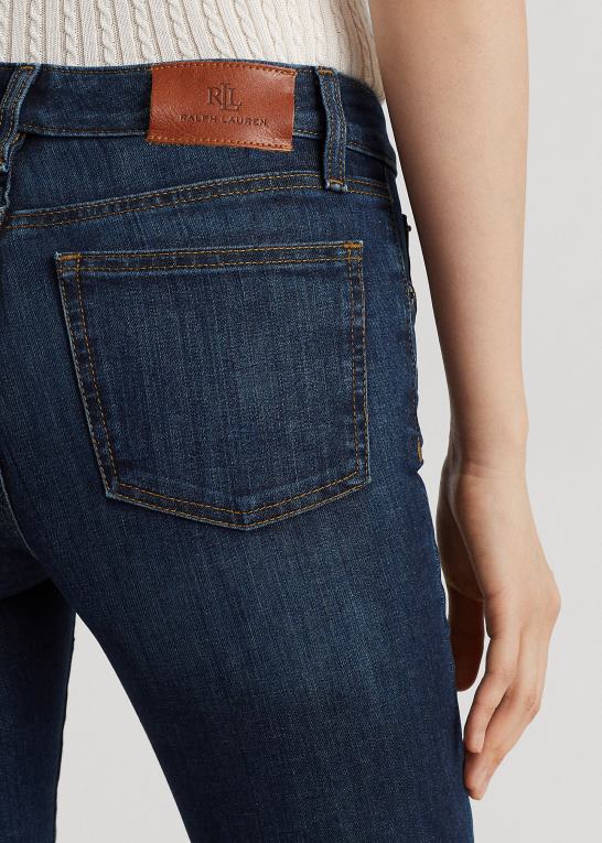dyb kongelig Kvinder Ralph Lauren mellemhøj straight jean Z426B4487