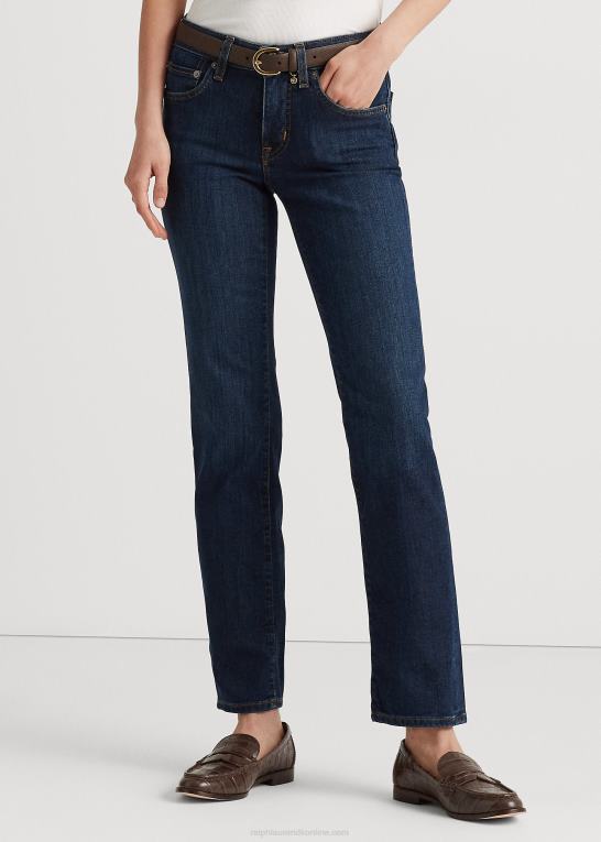 dyb royal vask Kvinder Ralph Lauren lav talje straight curvy jean Z426B4273